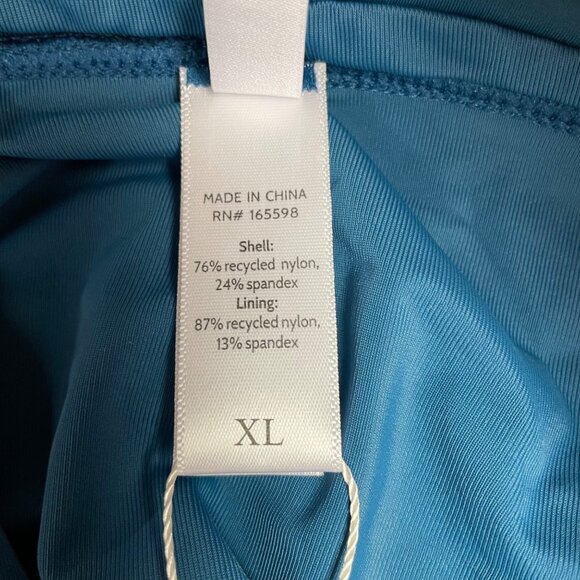 Andie The Calcos High Waisted Bikini Bottom Blue Green Sz XL - Picture 6 of 8